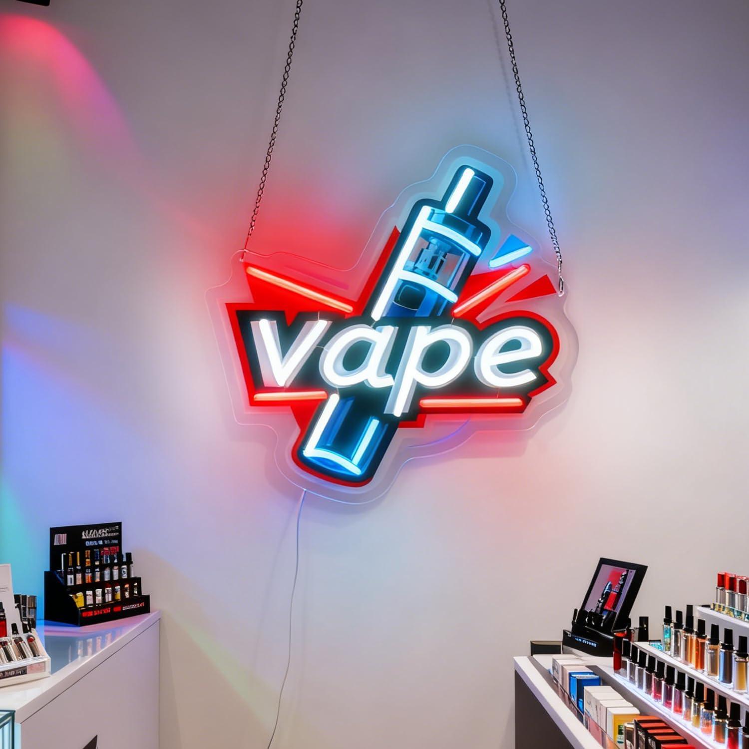 Vaping Store - Insegna al Neon LED USB Dimmerabile