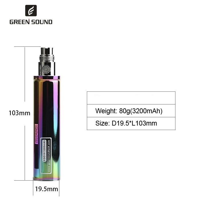 Batteria GS Ego 3 III 3200mAh  - Accessories For Vaping recensione e prezzo