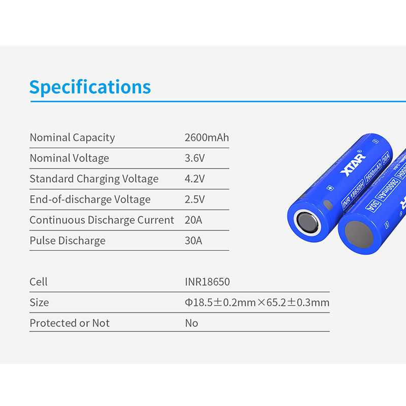 Batteria Originale XTAR 18650  - Vape Battery 18650 recensione e prezzo
